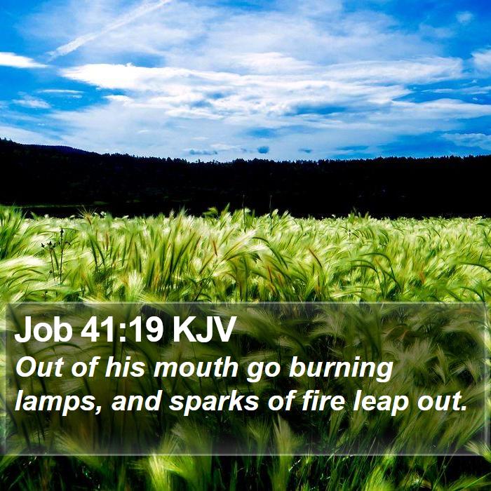 Job 41:19 KJV Bible Study