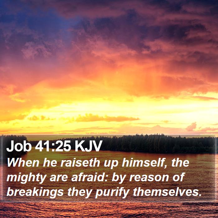 Job 41:25 KJV Bible Study