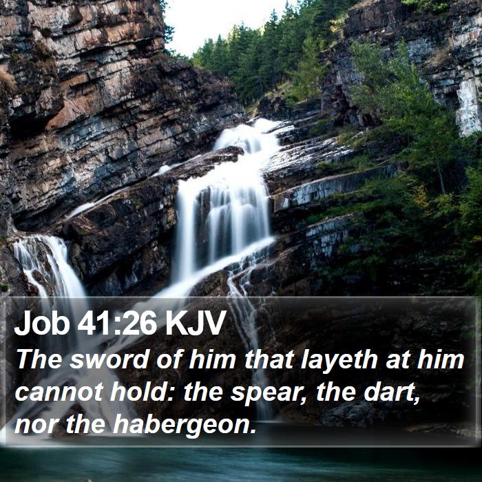 Job 41:26 KJV Bible Study