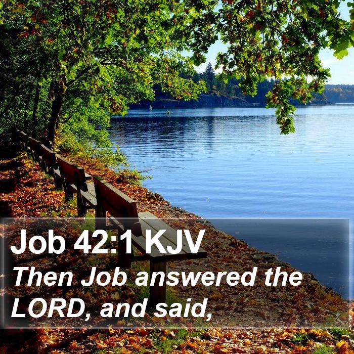 Job 42:1 KJV Bible Study