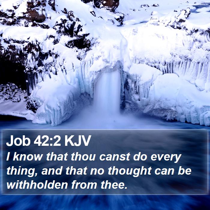 Job 42:2 KJV Bible Study