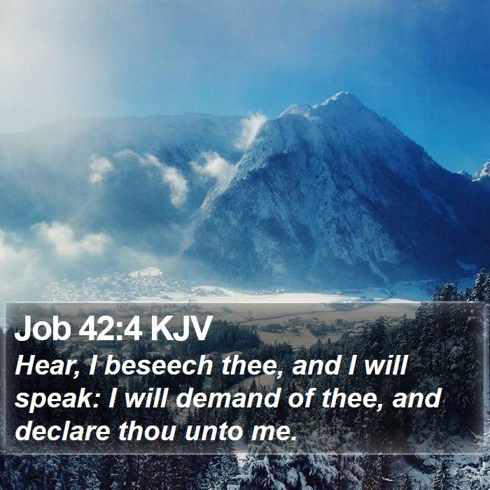 Job 42:4 KJV Bible Study