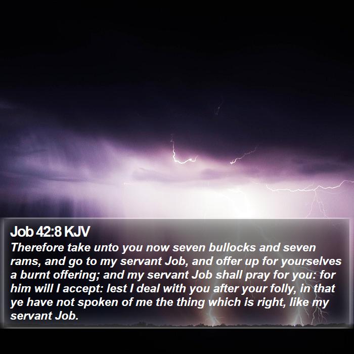 Job 42:8 KJV Bible Study