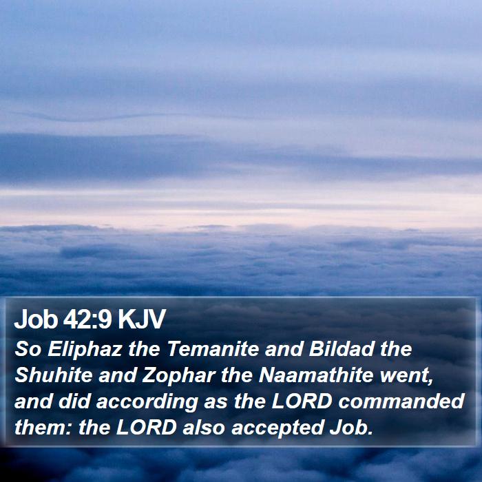 Job 42:9 KJV Bible Study