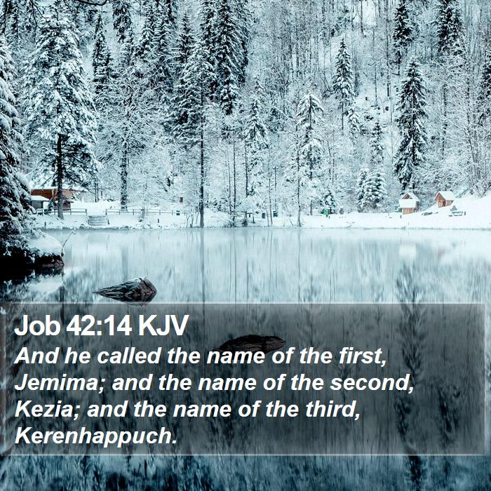 Job 42:14 KJV Bible Study