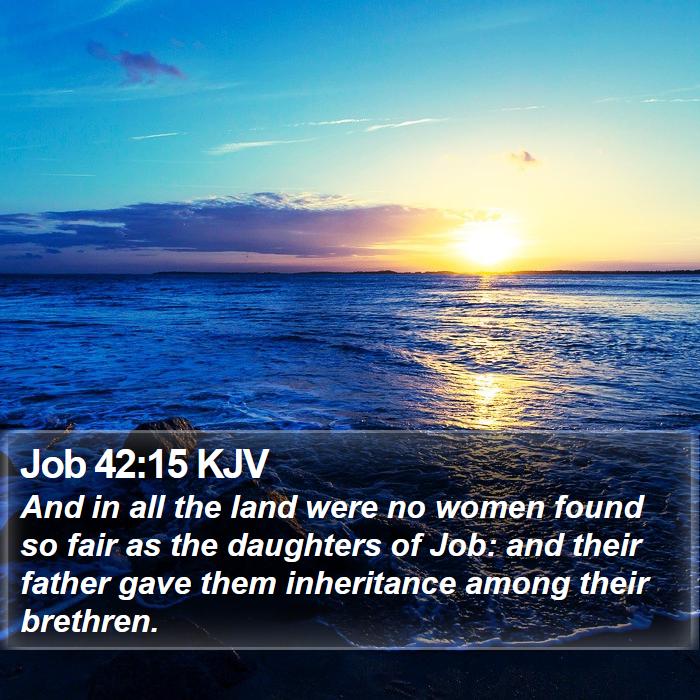 Job 42:15 KJV Bible Study