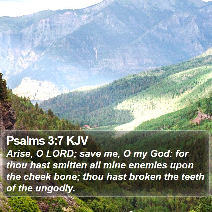 Psalms 3:7 KJV Bible Study