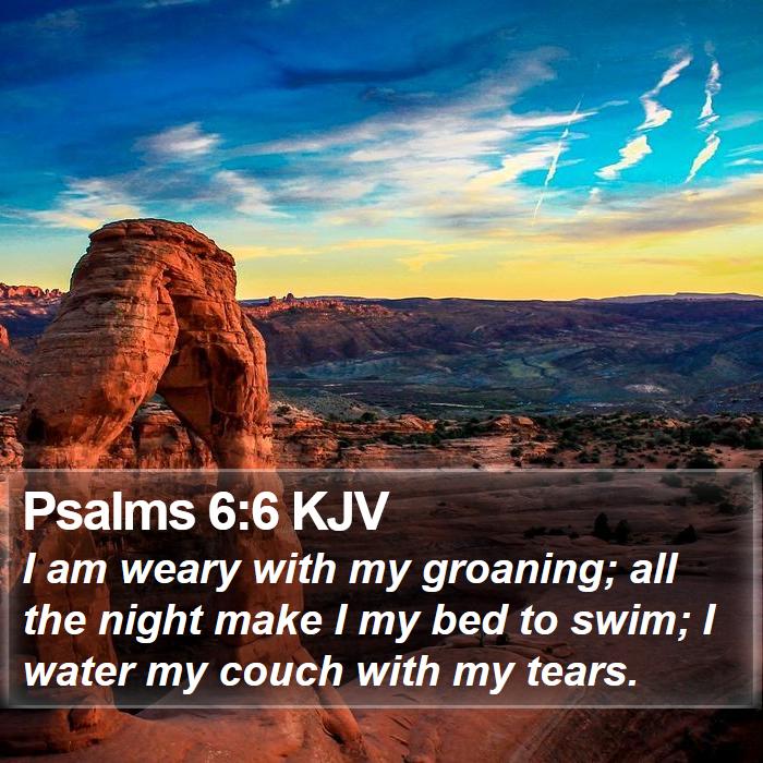 Psalms 6:6 KJV Bible Study