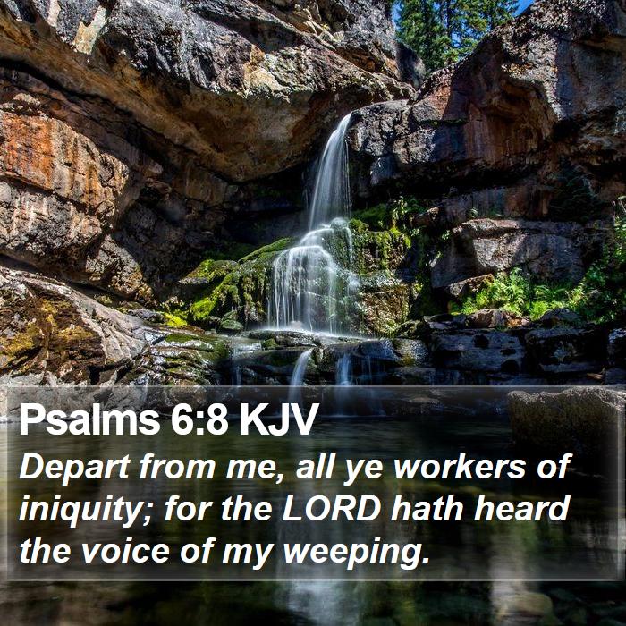 Psalms 6:8 KJV Bible Study