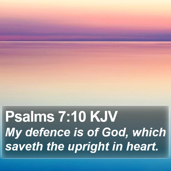 Psalms 7:10 KJV Bible Study