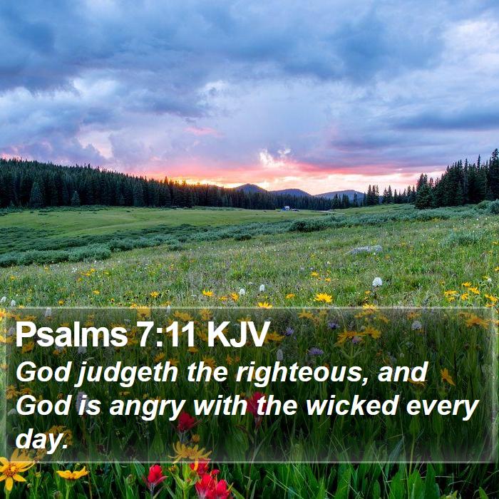 Psalms 7:11 KJV Bible Study