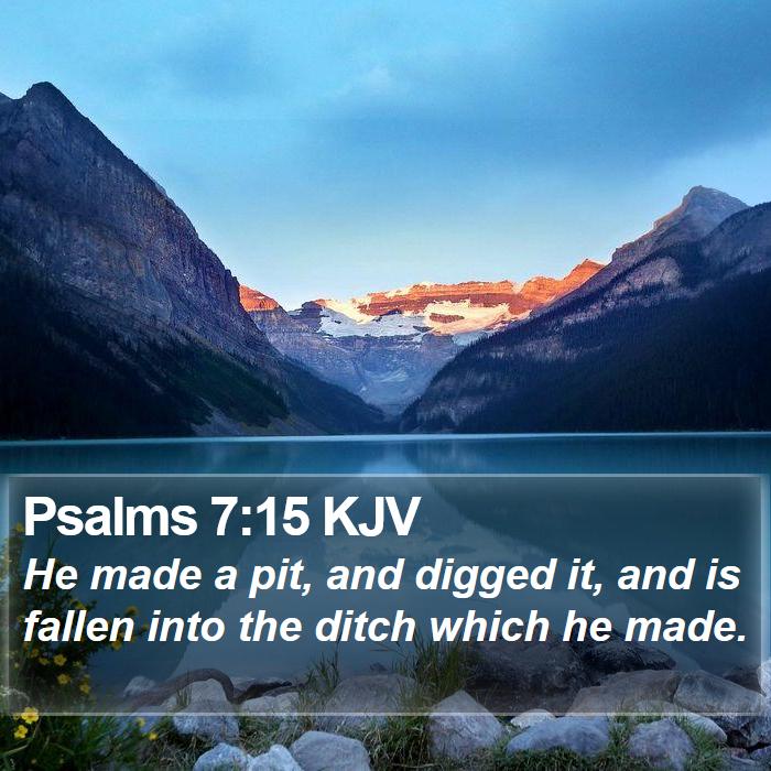 Psalms 7:15 KJV Bible Study