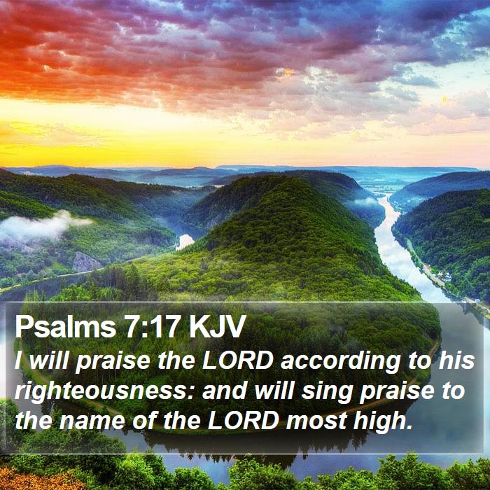 Psalms 7:17 KJV Bible Study