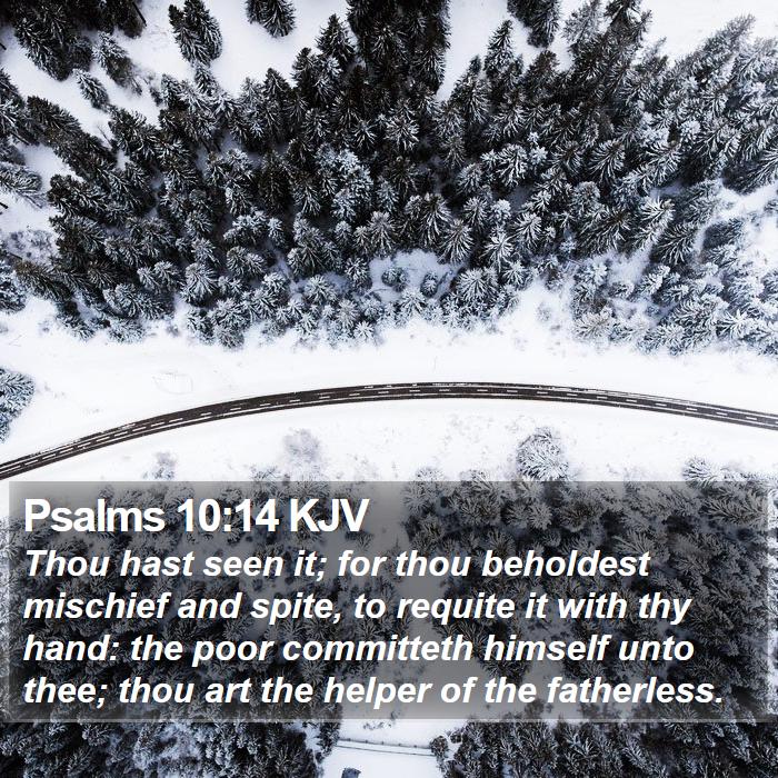 Psalms 10:14 KJV Bible Study