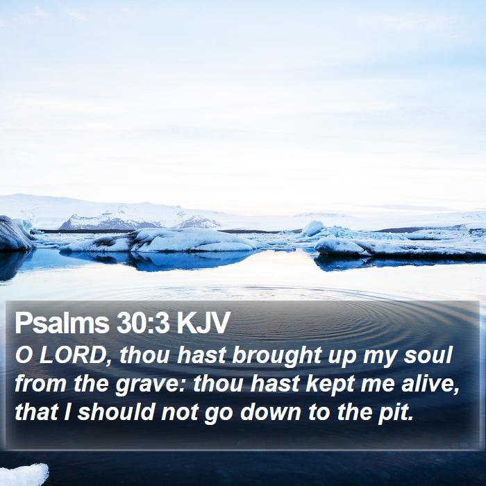 Psalms 30:3 KJV Bible Study