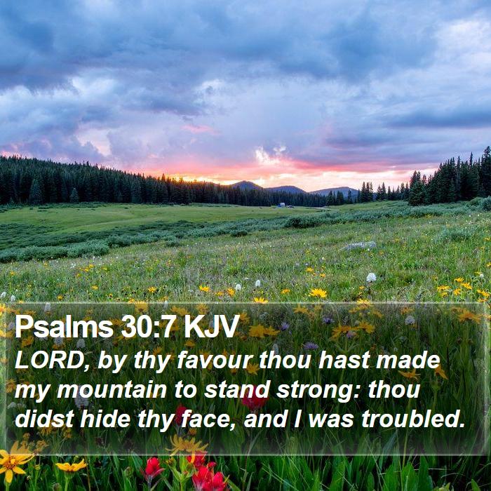 Psalms 30:7 KJV Bible Study