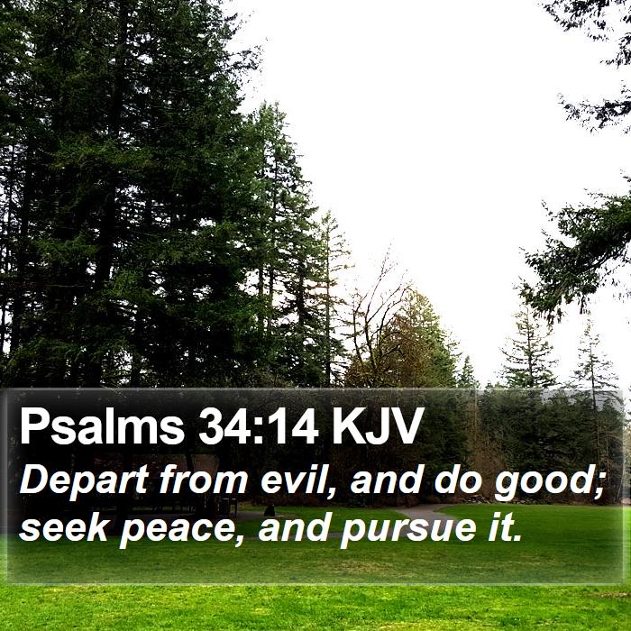 Psalms 34:14 KJV Bible Study