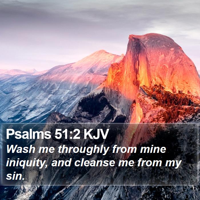 Psalms 51:2 KJV Bible Study