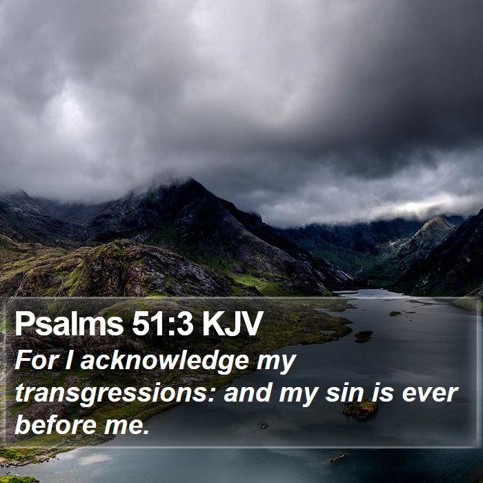 Psalms 51:3 KJV Bible Study