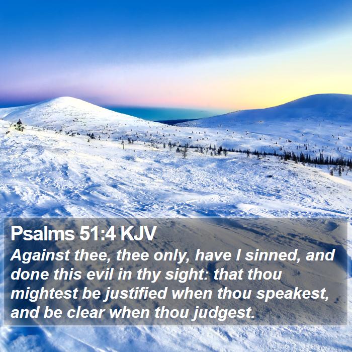 Psalms 51:4 KJV Bible Study