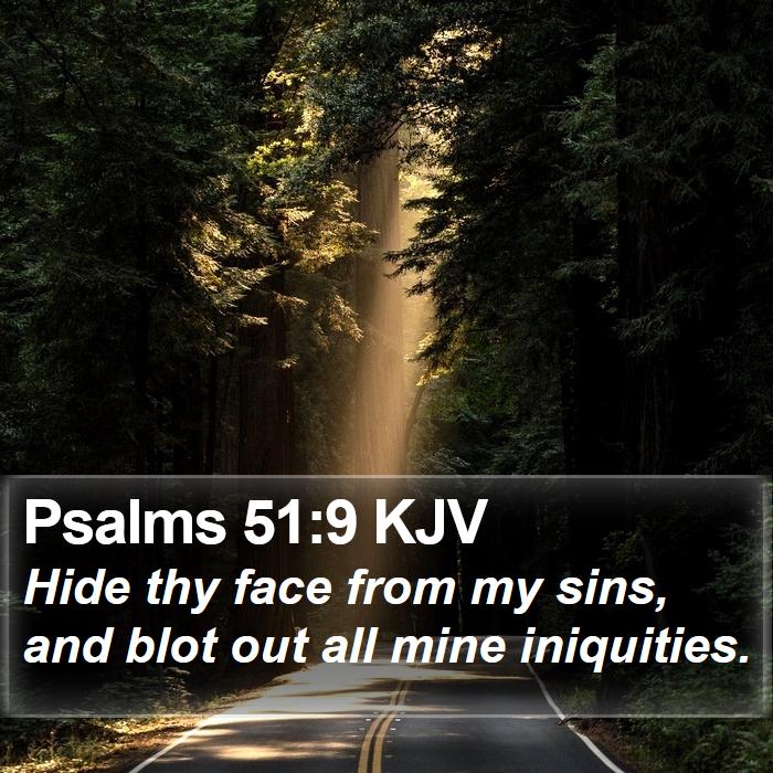 Psalms 51:9 KJV Bible Study