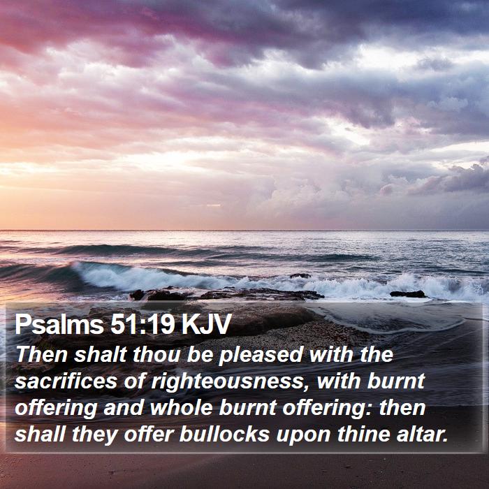 Psalms 51:19 KJV Bible Study