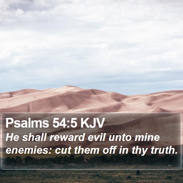 Psalms 54:5 KJV Bible Study