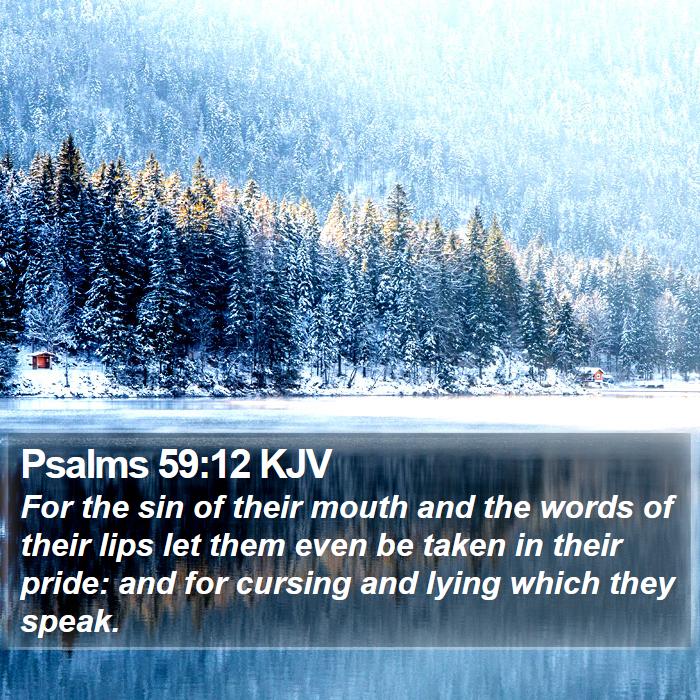 Psalms 59:12 KJV Bible Study