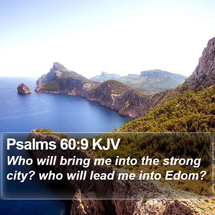 Psalms 60:9 KJV Bible Study