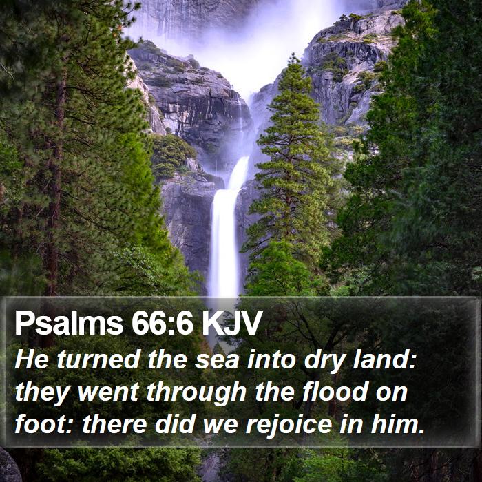 Psalms 66:6 KJV Bible Study