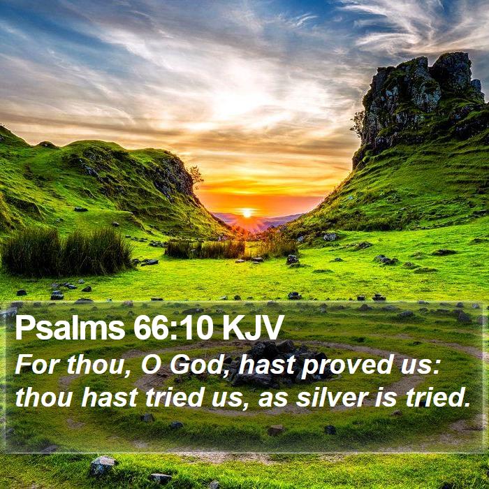 Psalms 66:10 KJV Bible Study