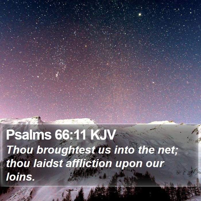 Psalms 66:11 KJV Bible Study