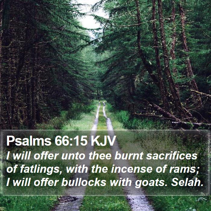 Psalms 66:15 KJV Bible Study