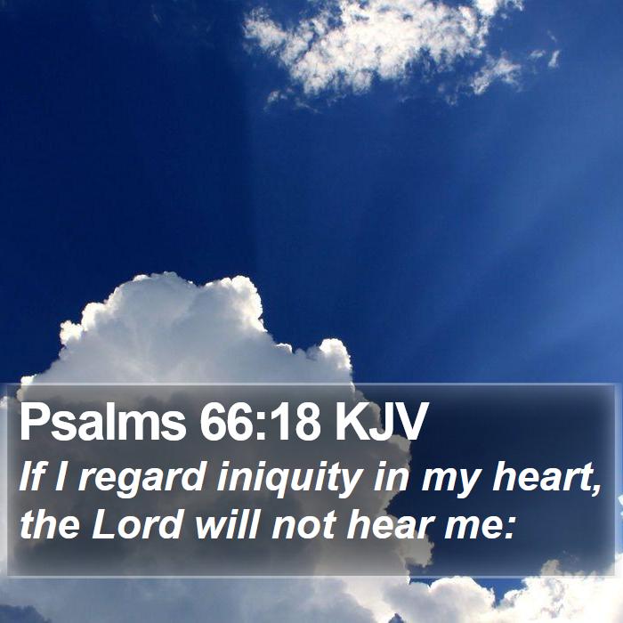 Psalms 66:18 KJV Bible Study