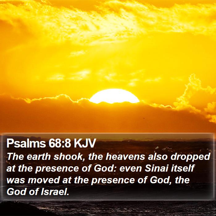 Psalms 68:8 KJV Bible Study