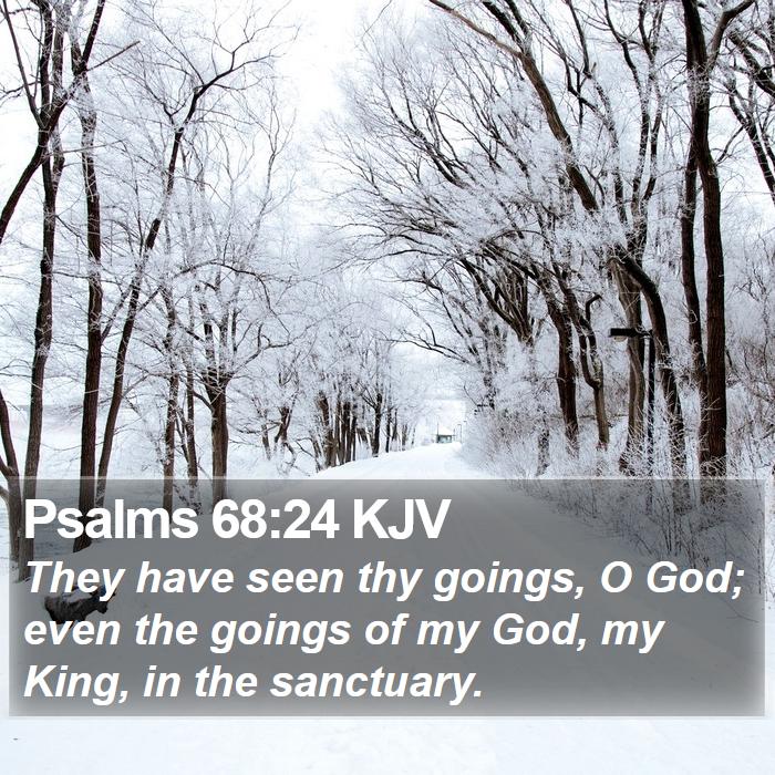 Psalms 68:24 KJV Bible Study