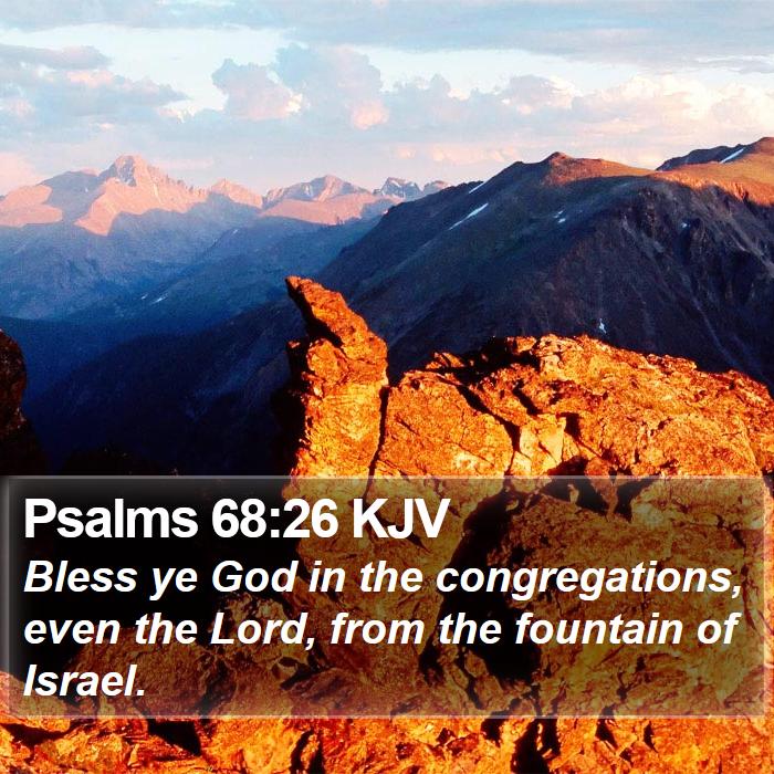 Psalms 68:26 KJV Bible Study