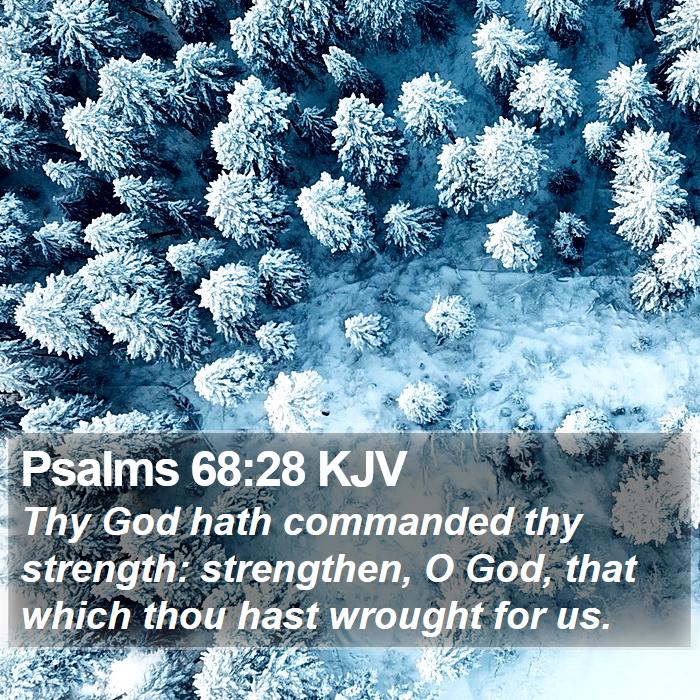 Psalms 68:28 KJV Bible Study