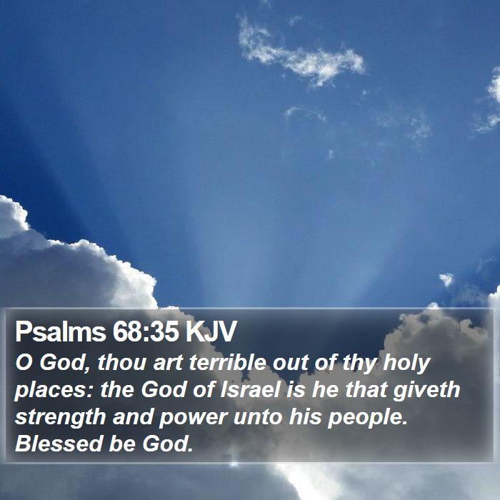 Psalms 68:35 KJV Bible Study