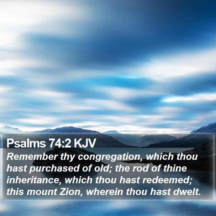 Psalms 74:2 KJV Bible Study