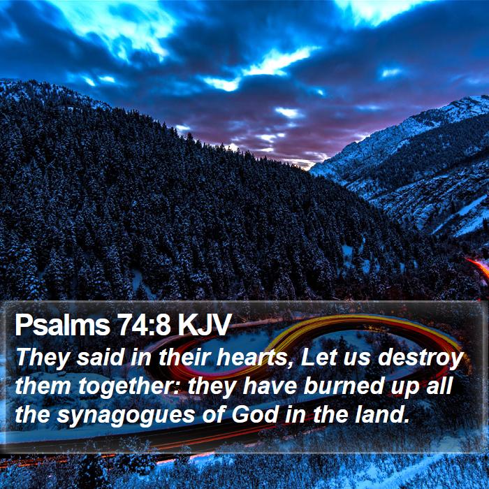 Psalms 74:8 KJV Bible Study