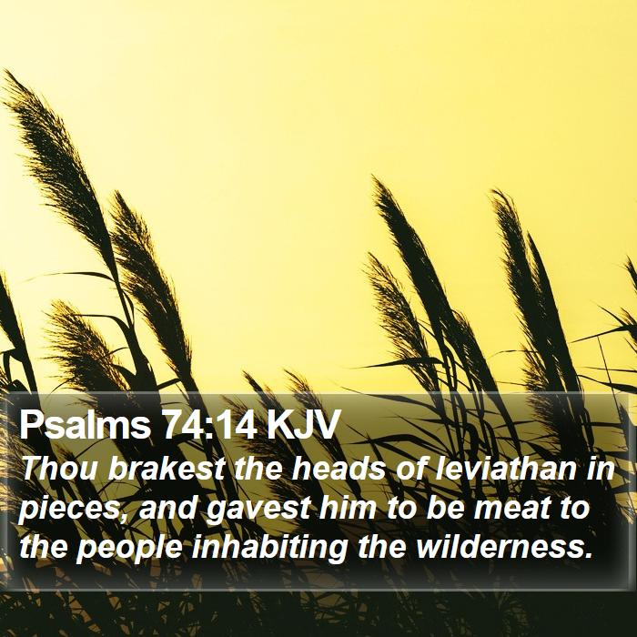 Psalms 74:14 KJV Bible Study