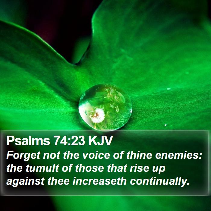 Psalms 74:23 KJV Bible Study