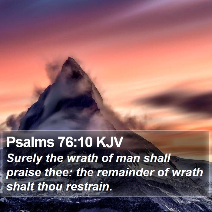 Psalms 76:10 KJV Bible Study