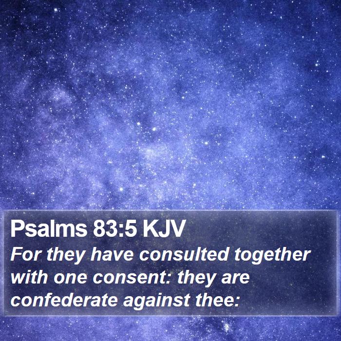 Psalms 83:5 KJV Bible Study