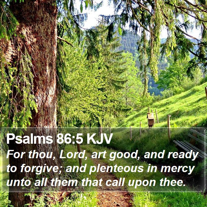 Psalms 86:5 KJV Bible Study