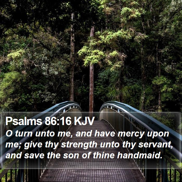 Psalms 86:16 KJV Bible Study