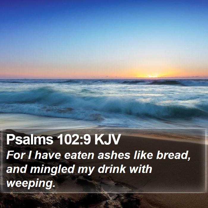 Psalms 102:9 KJV Bible Study