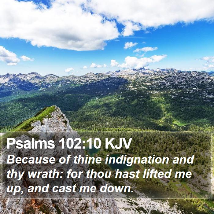 Psalms 102:10 KJV Bible Study