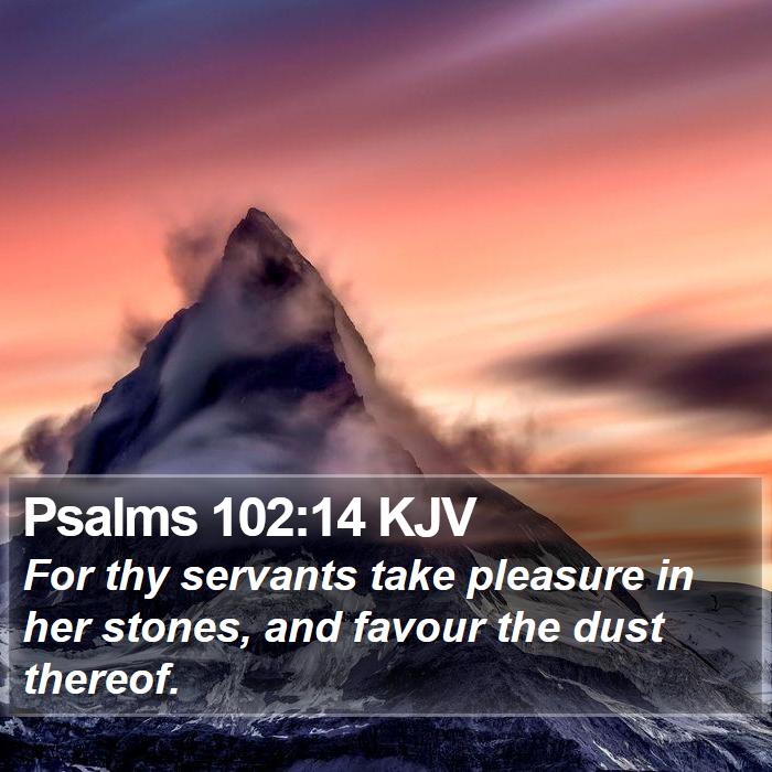 Psalms 102:14 KJV Bible Study